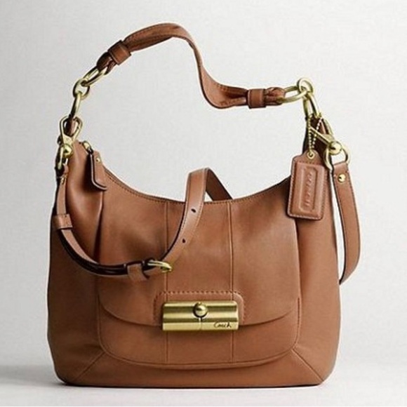 Brown Leather Coach Handbag - Picture 1 of 5